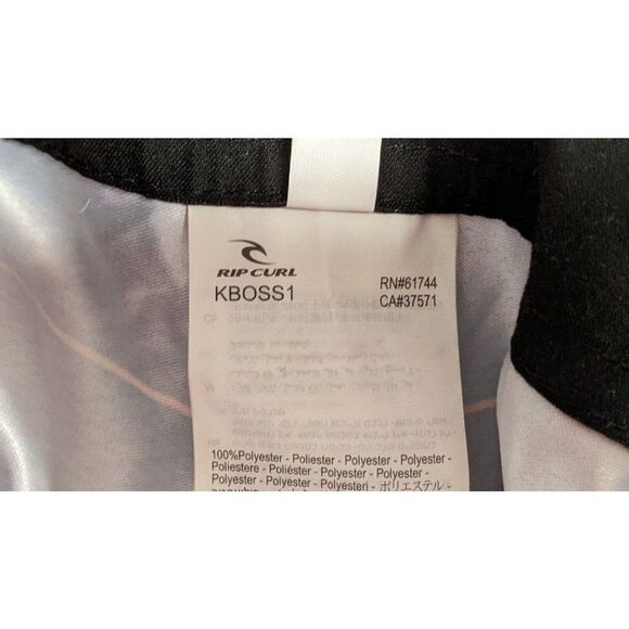 Ripcurl Mens Size 28 Board Shorts Swim Blue Orange Striped Drawstring NWT - Picture 7 of 8